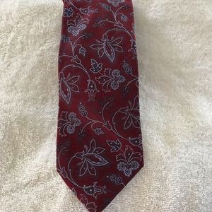 XMI Burgundy/blue fall/winter tie